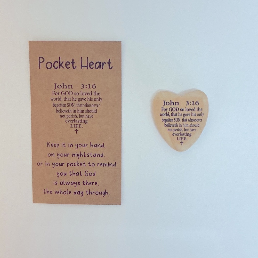 Inspirational Pocket Heart John 3:16